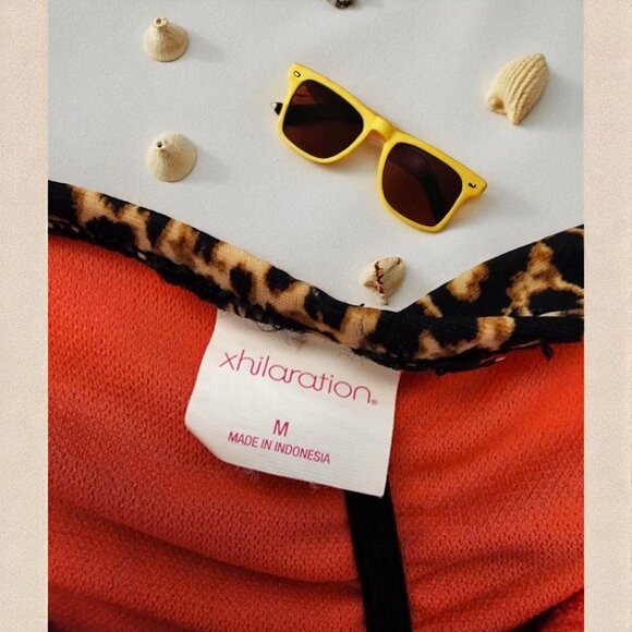 Xhilaration Leopard Print Bikini – Size M – Triangle Top & Scrunch Back Bottoms - Picture 5 of 5